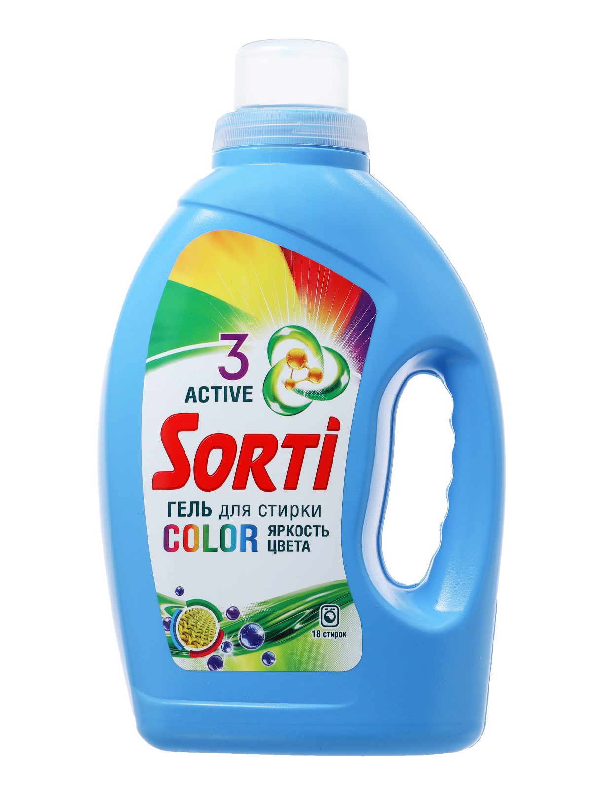 Гель для стирки Sorti Color, для цветного белья, 18 стирок, 1.2л