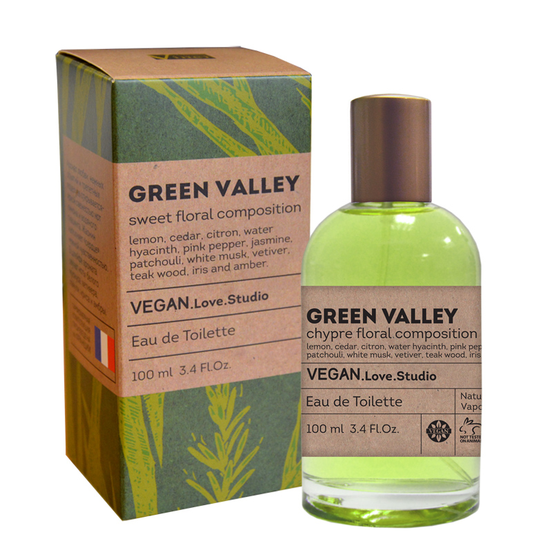 Туалетная вода женская Delta Parfum Vegan Love Studio Green Valley, 100мл