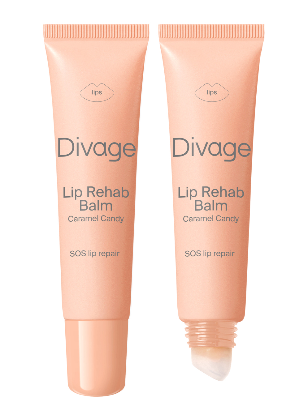Divage Бальзам для губ восстанавливающий Lip Rehab с ароматом карамели