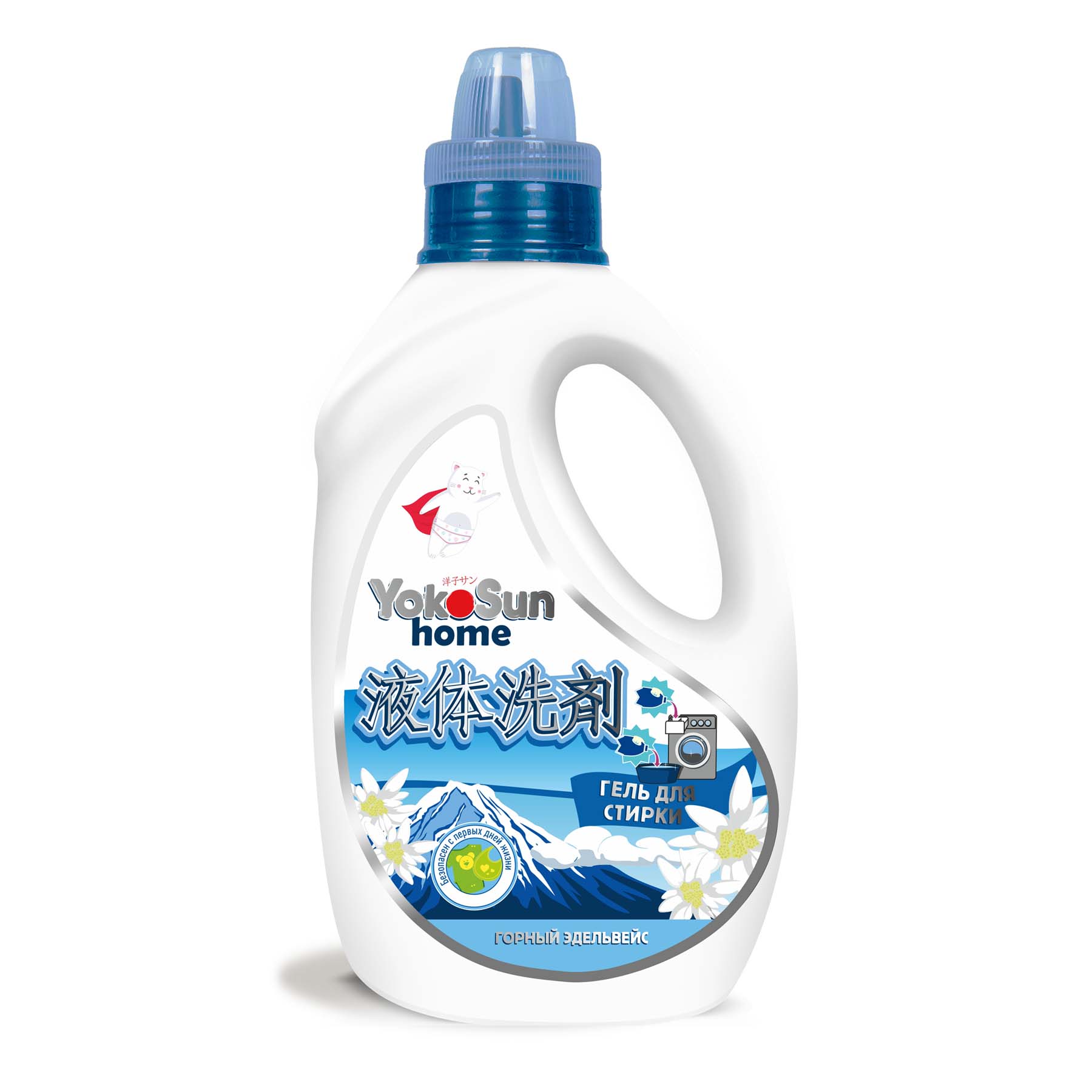 Гель для стирки YokoSun Горный эдельвейс, 1л