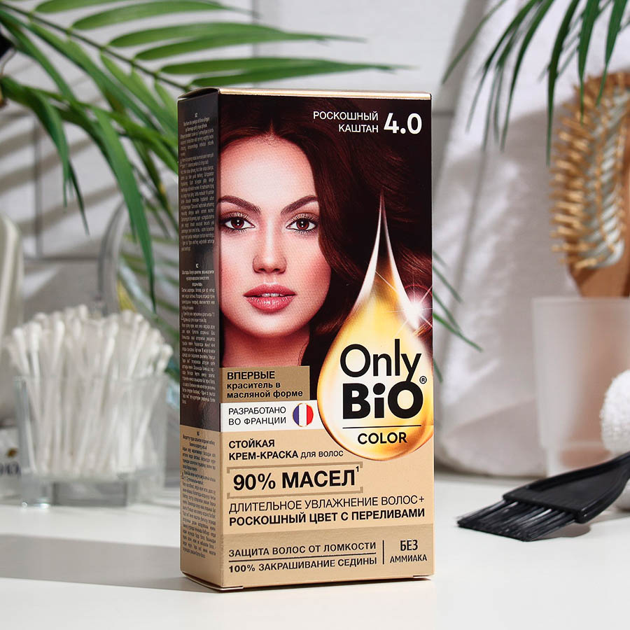 Крем-краска для волос Only Bio Color 4.0 Роскошный каштан, 115мл