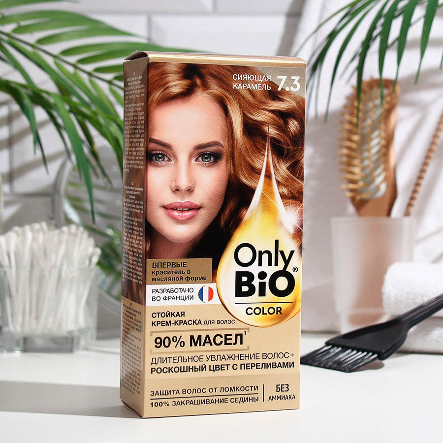 Крем-краска для волос Only Bio Color 7.3 Сияющая карамель, 115мл
