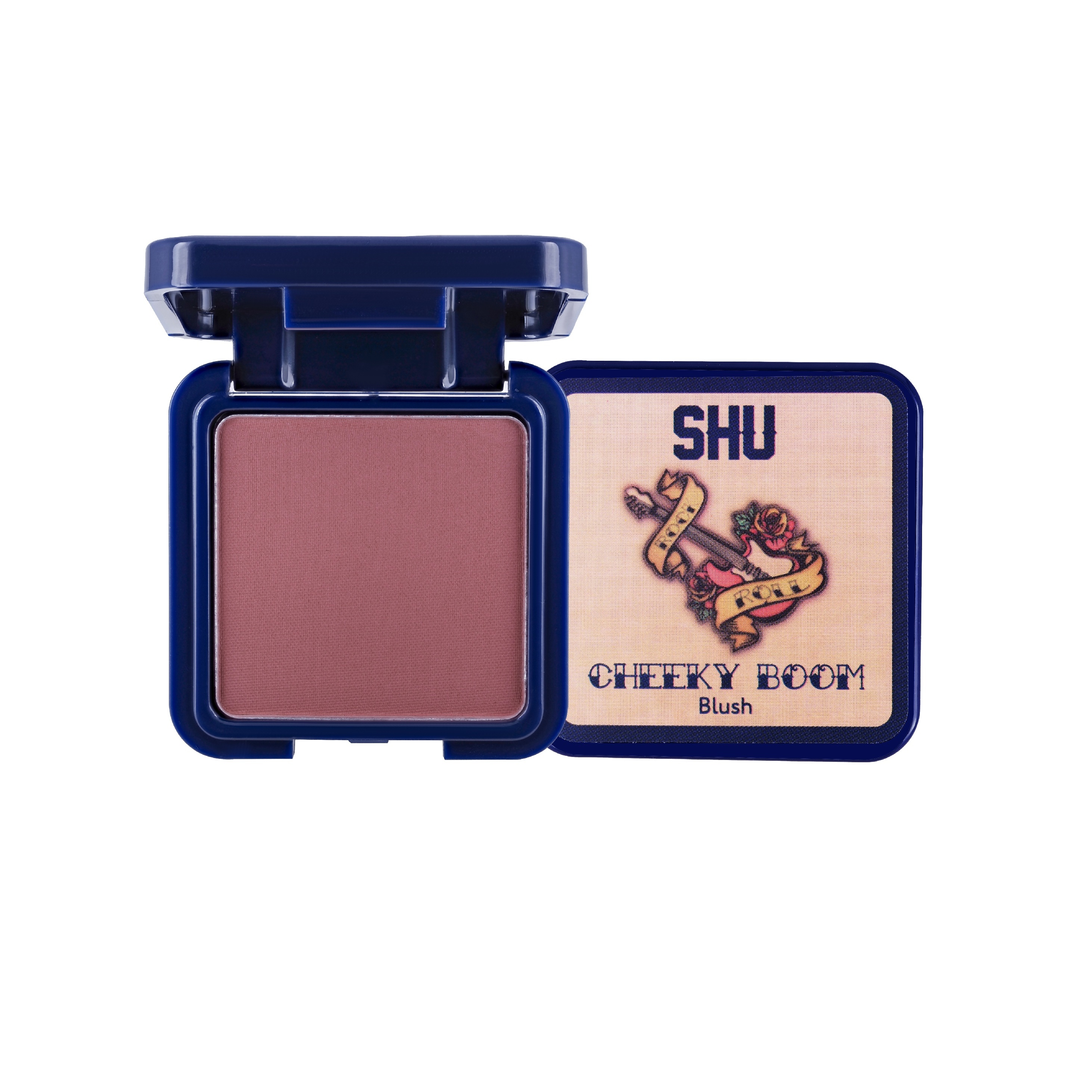 Румяна компактные Shu Cheeky Boom N36, темный розовый, 3г
