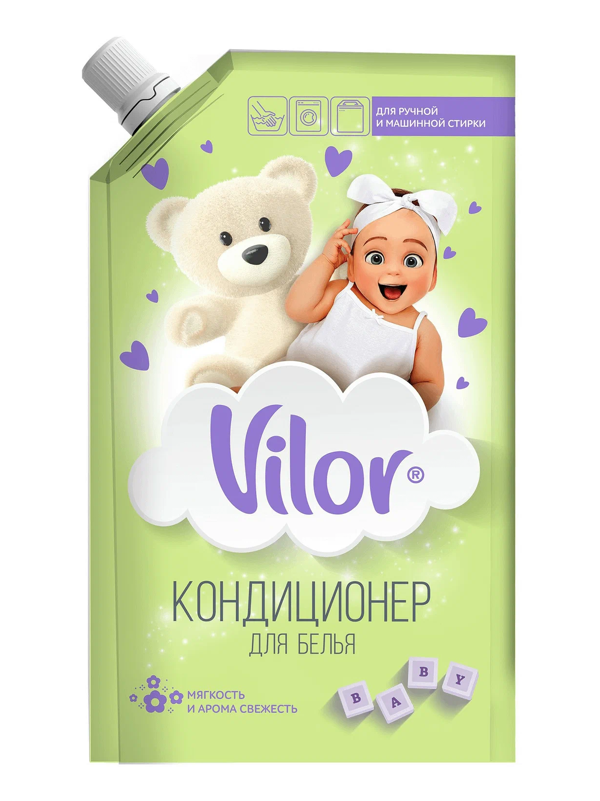 Кондиционер для детского белья Vilor, дой-пак, 1л