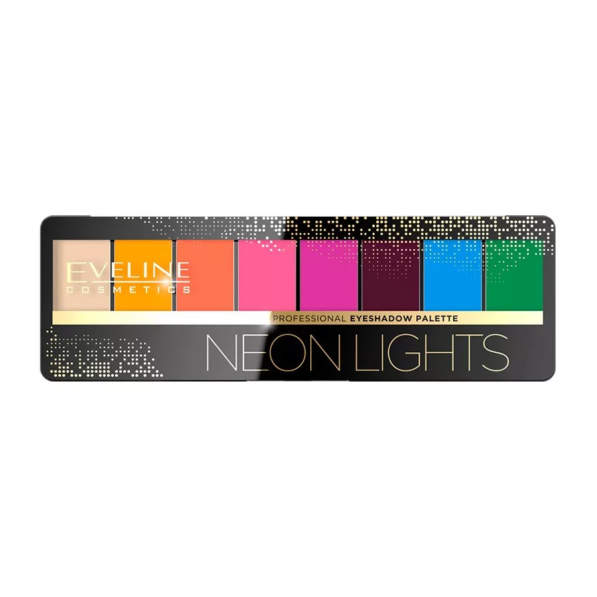 Палетка теней для век Eveline Cosmetics Eyeshadow Professional Palette: тон 06 Neon lights, 9.6г