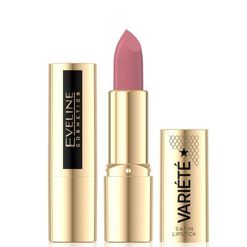 Помада для губ Eveline Cosmetics Variete, сатиновая, тон: N11 бежево-розовый, 4.1 г