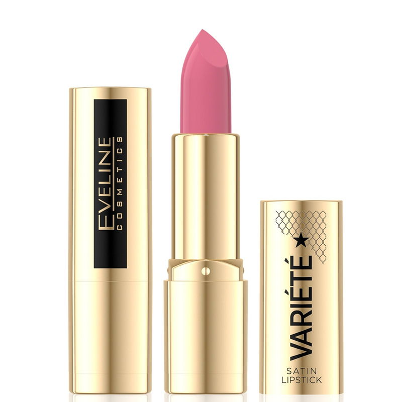 Помада для губ Eveline Cosmetics Variete, сатиновая, тон: N13 розовый, 4.1 г