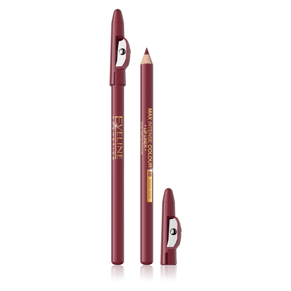 Карандаш для губ Eveline Cosmetics Max Intense Colour, тон: 30 ягодная роза, 1.9г