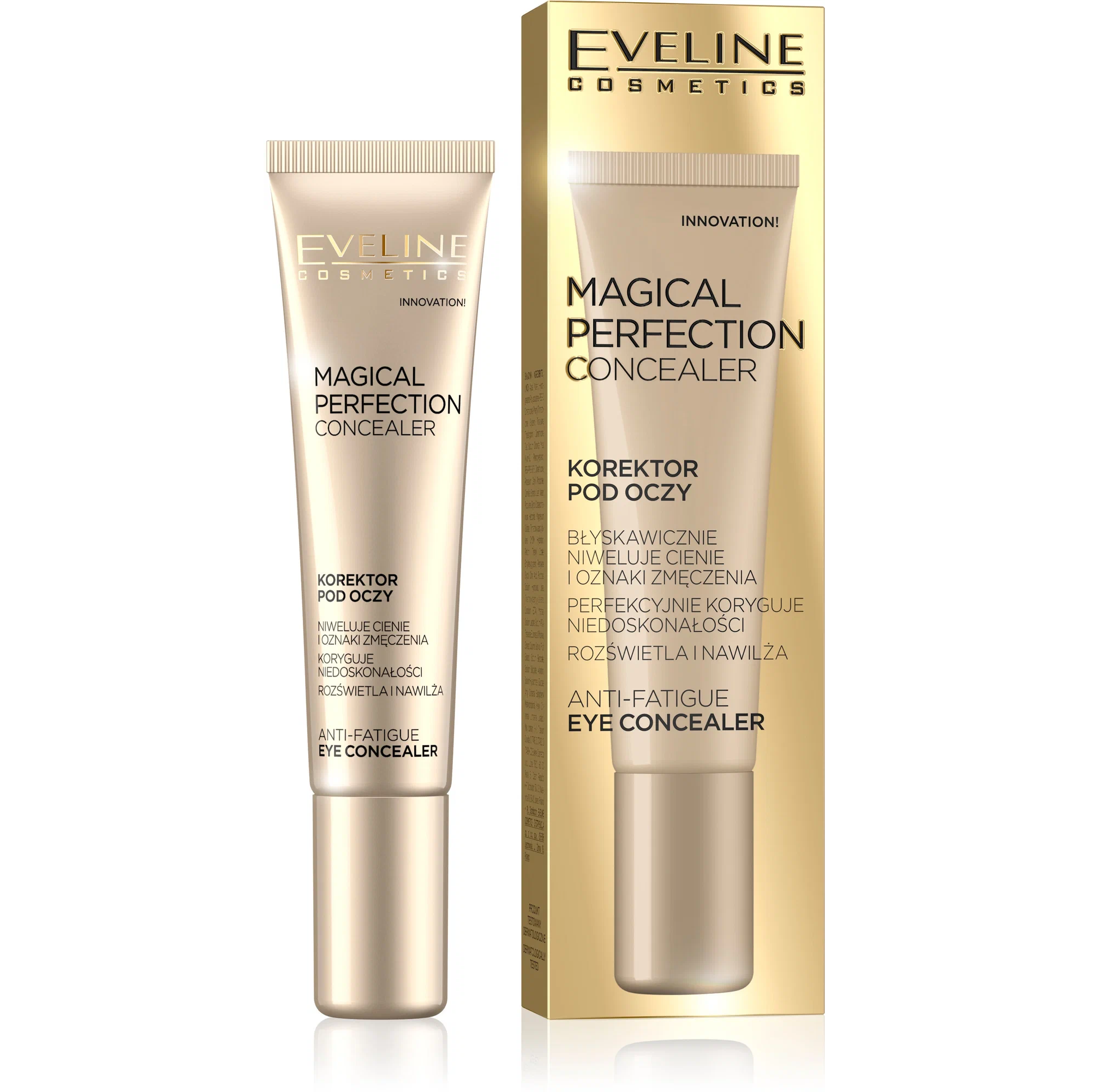 Консилер под глаза Eveline Cosmetics Magical Perfection, тон: 01 light, 15мл