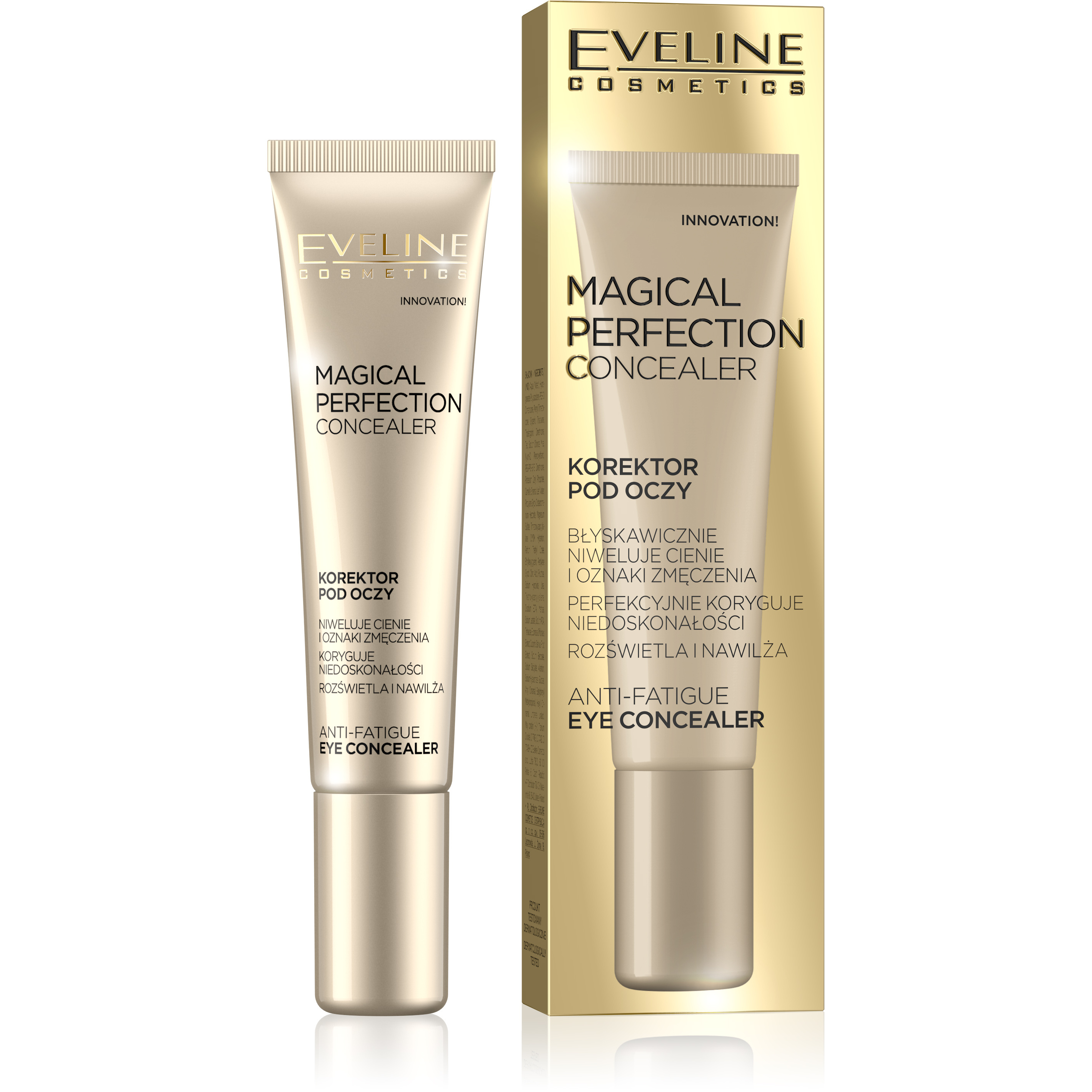 Консилер под глаза Eveline Cosmetics Magical Perfection, тон: 02 medium, 15мл