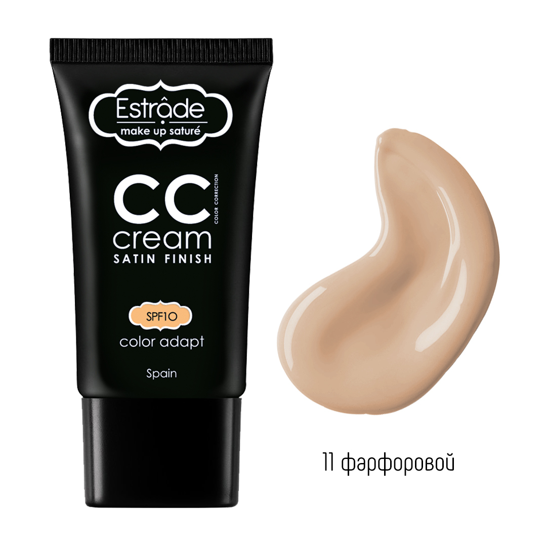 Тональный крем Estrade СС cream satin finish, тон: 11, фарфор,24 мл