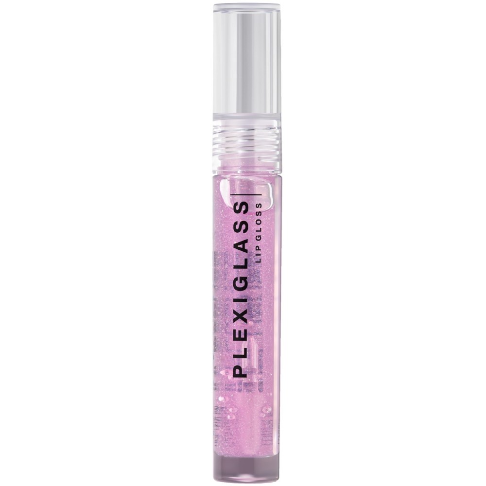 Блеск для губ Influence Beauty Plexiglass, эффект жидкого стекла, тон 04 полупрозрачный розовый, 3.5мл