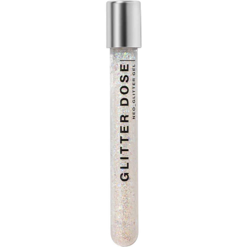 Глиттер Influence Beauty Glitter dose, гелевая основа, тон 01 белый, 6мл
