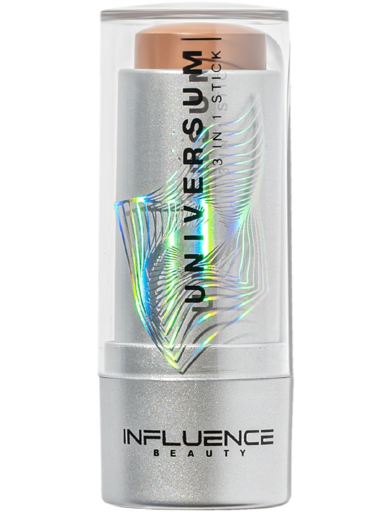 Стик для лица Influence Beauty Universum, 3в1, тон: 01 бледно-коричневый, 5г