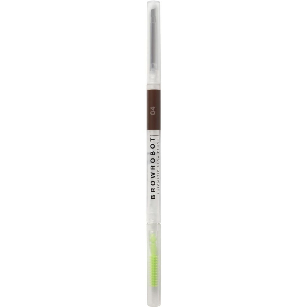 Карандаш для бровей Influence Beauty Brow Robot автоматический, ультратонкий, тон 04: темно-коричневый, 0.1г