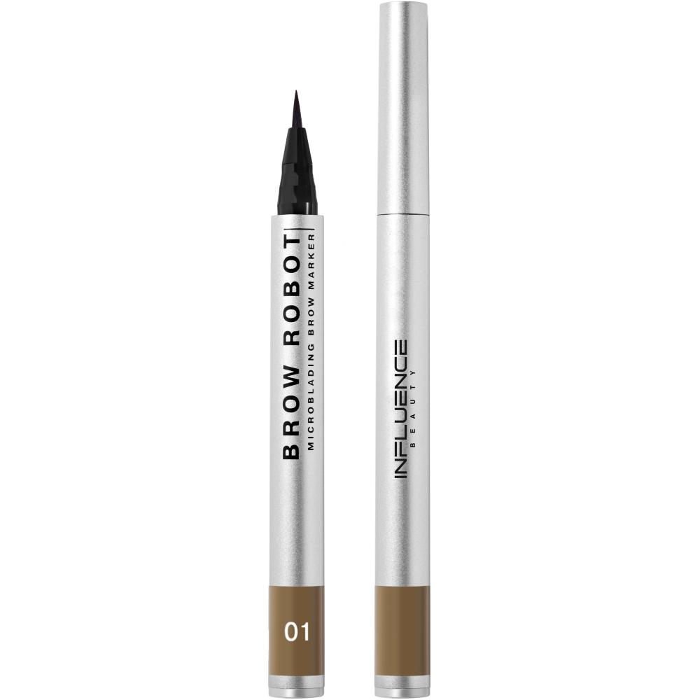 Маркер для бровей Influence Beauty Brow Robot, тон: 01 светло-русый, 0.7мл