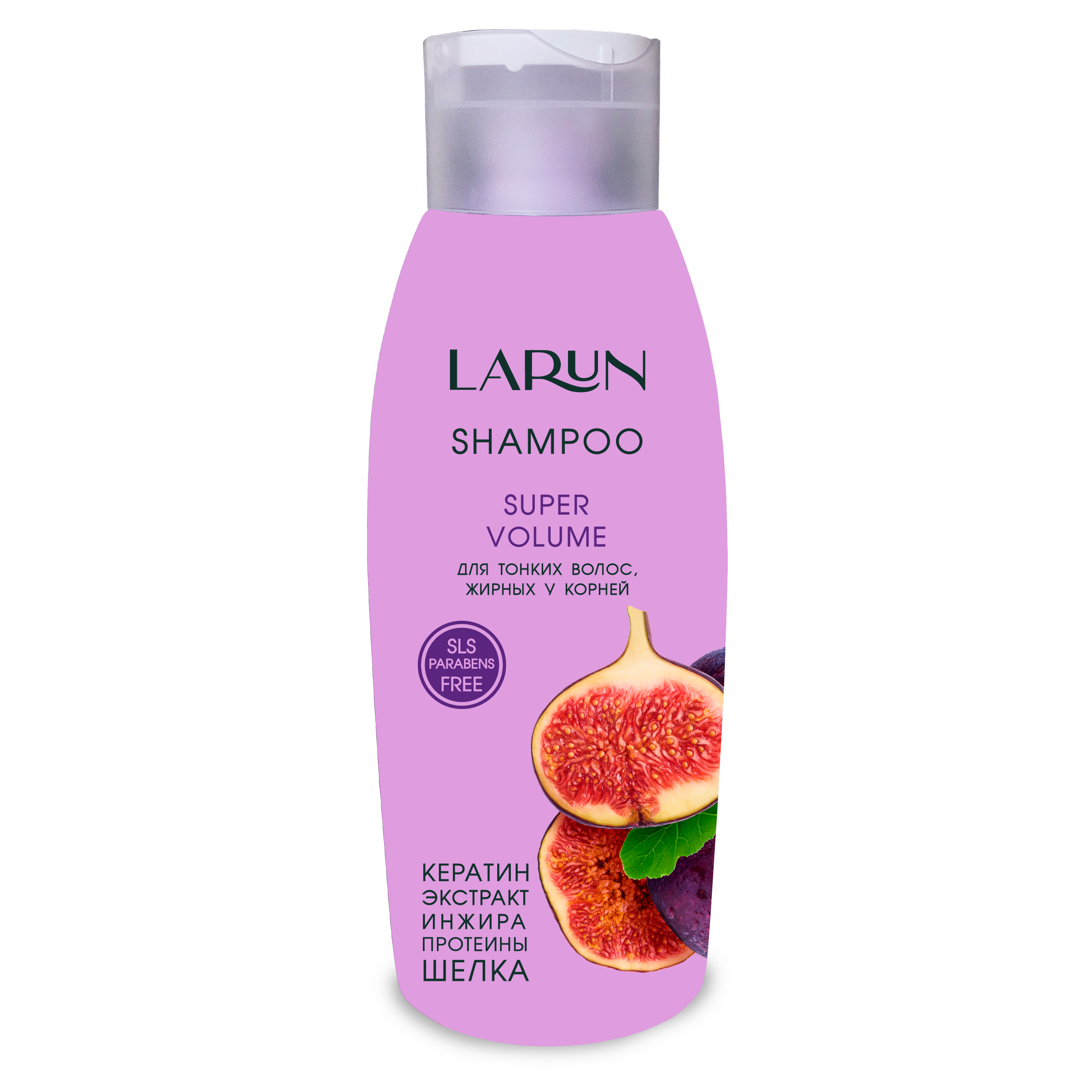 Шампунь Larun Super Volume, для тонких волос и жирных у корней волос, 500мл