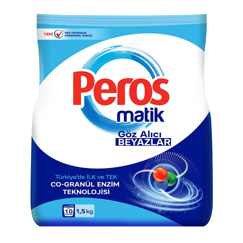 Стиральный порошок Peros для белого, автомат, 1.5кг