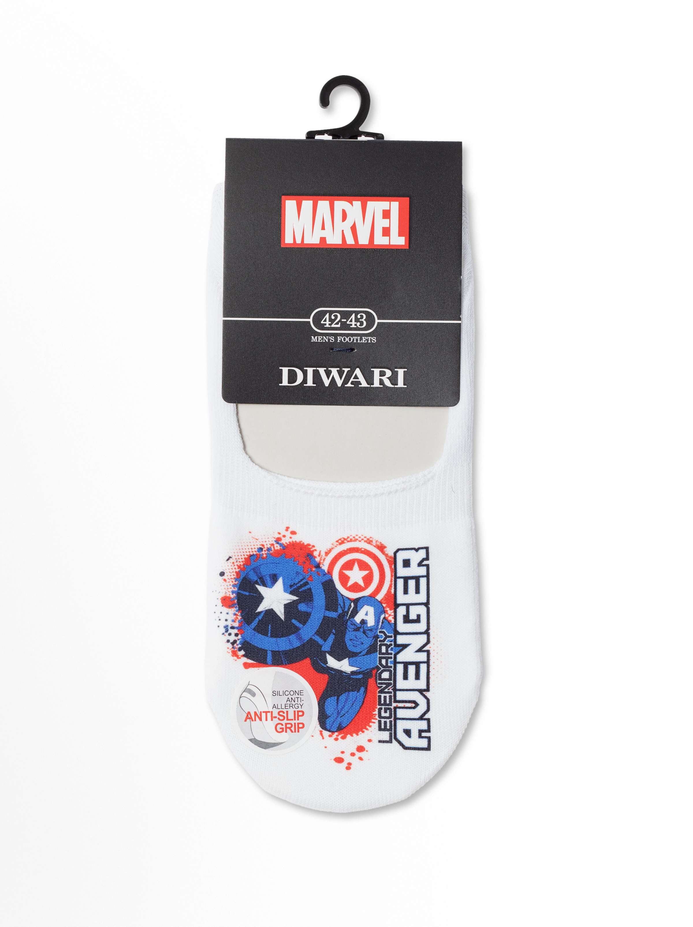 Подследники муж. хлопковые DW MARVEL 20С-29СПM, р.27, 127 белый