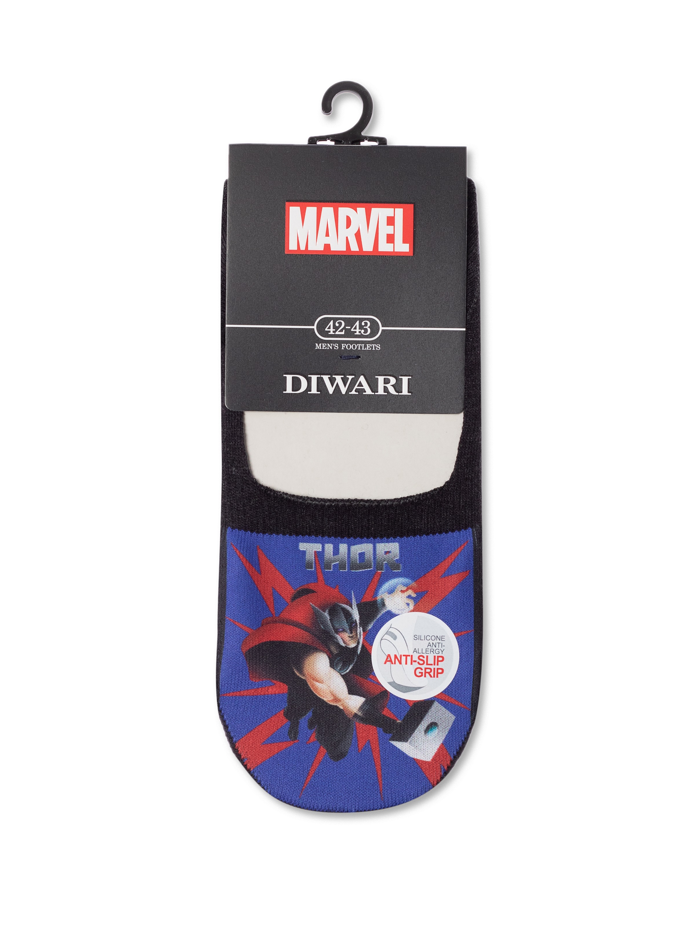 Подследники муж. хлопковые DW MARVEL 20С-29СПM, р.27, 126 черный