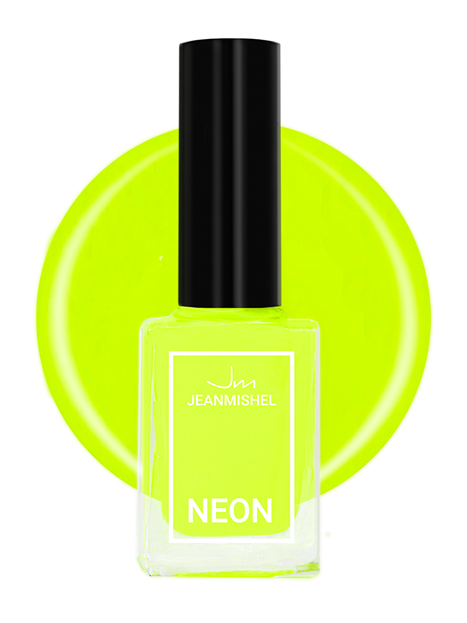Лак для ногтей Jeanmishel Neon, тон: 331 Apple Yellow, 6мл
