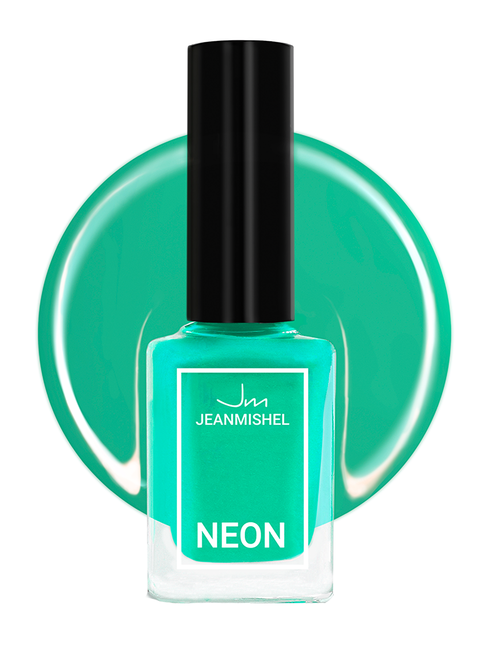 Лак для ногтей Jeanmishel Neon, тон: 342 Aqua, 6мл