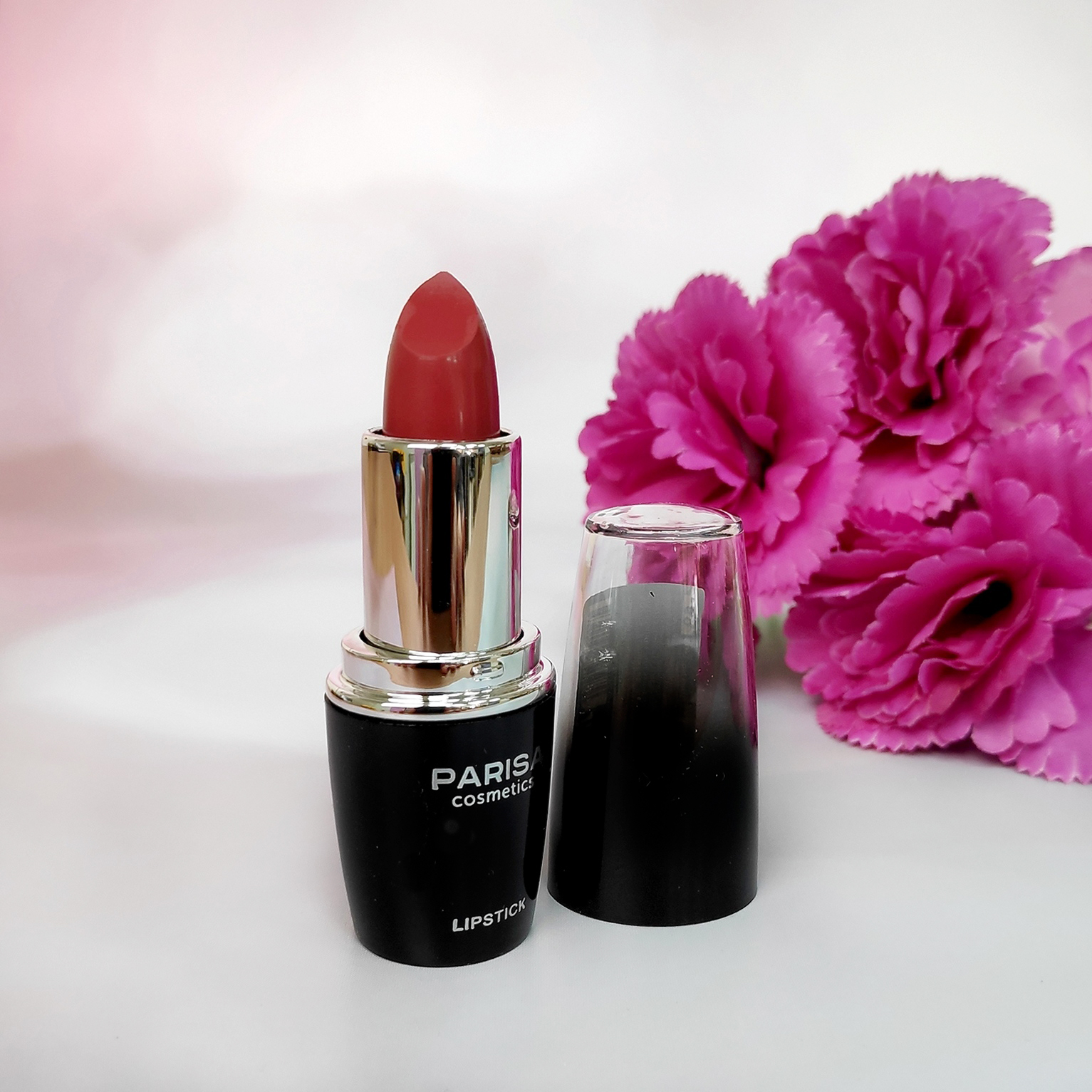 Помада для губ Parisa Creamy, с касторовым маслом, оттенок: 09 Терракотовый, 4мл