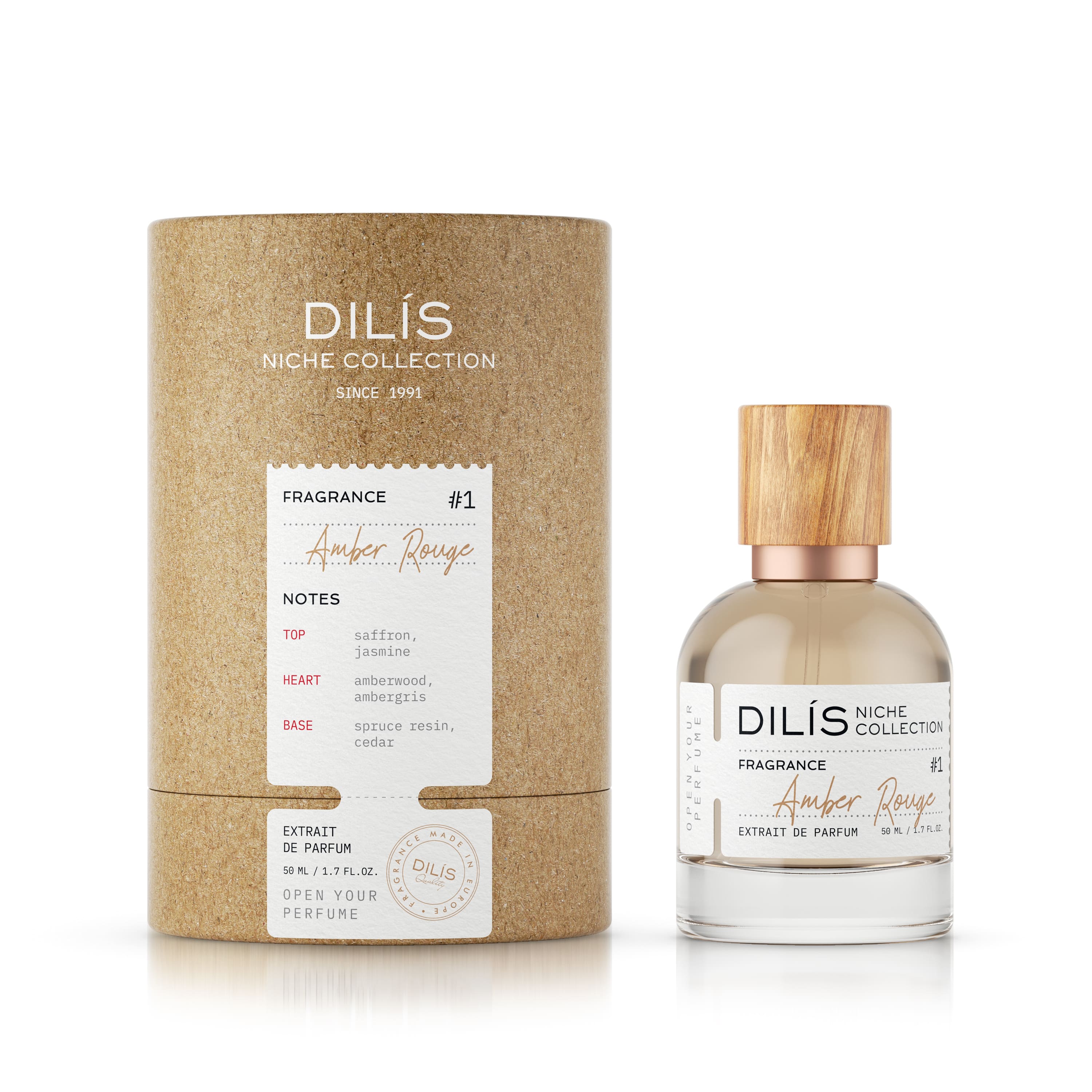 Духи для женщин Dilis Niche Collection Amber Rouge, 50 мл