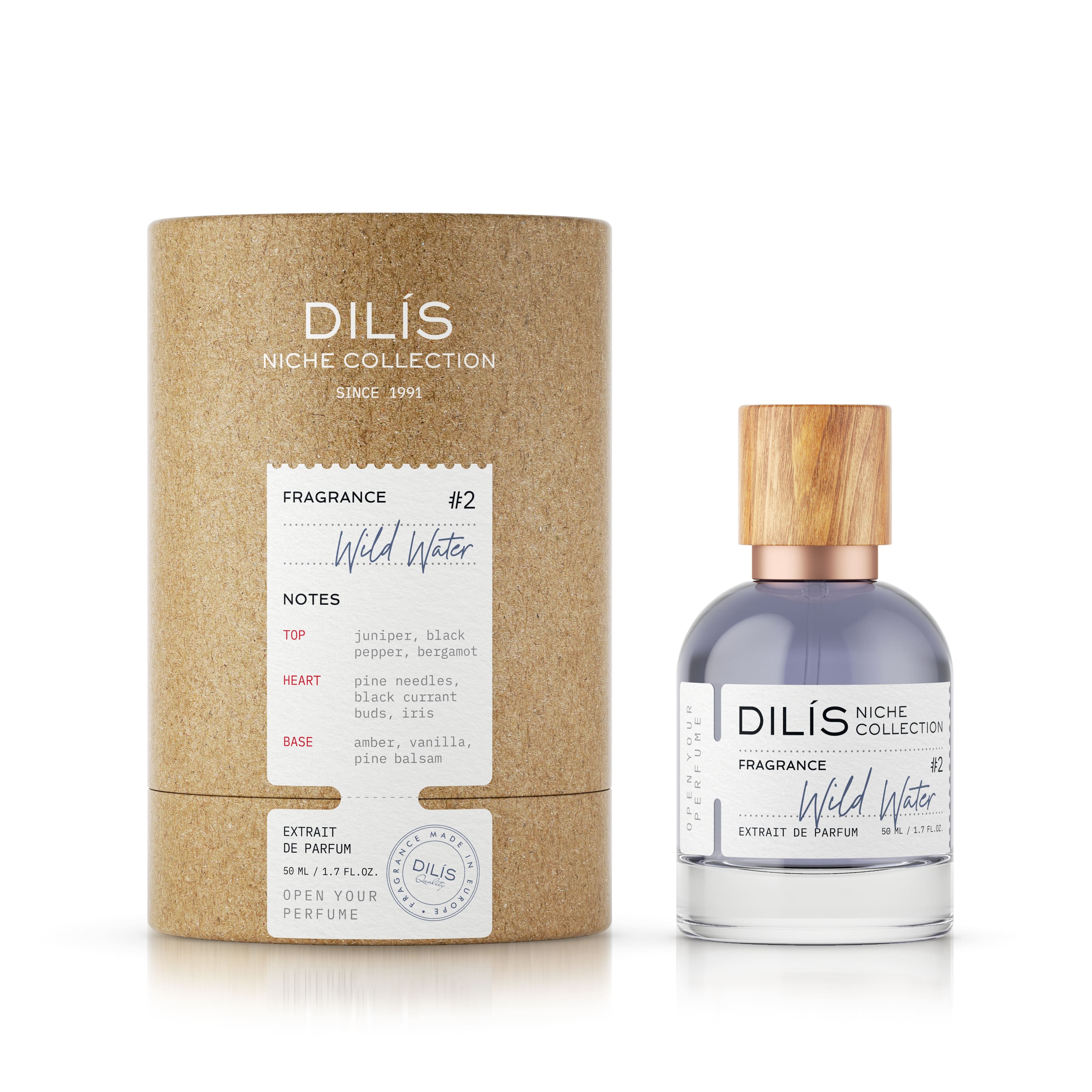 Духи для женщин Dilis Niche Collection Wild Water, 50 мл