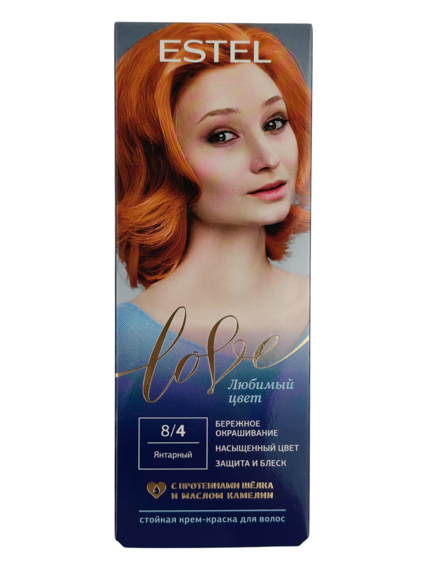 Краска для волос Estel Love, тон: 8/4 янтарный, 115 мл