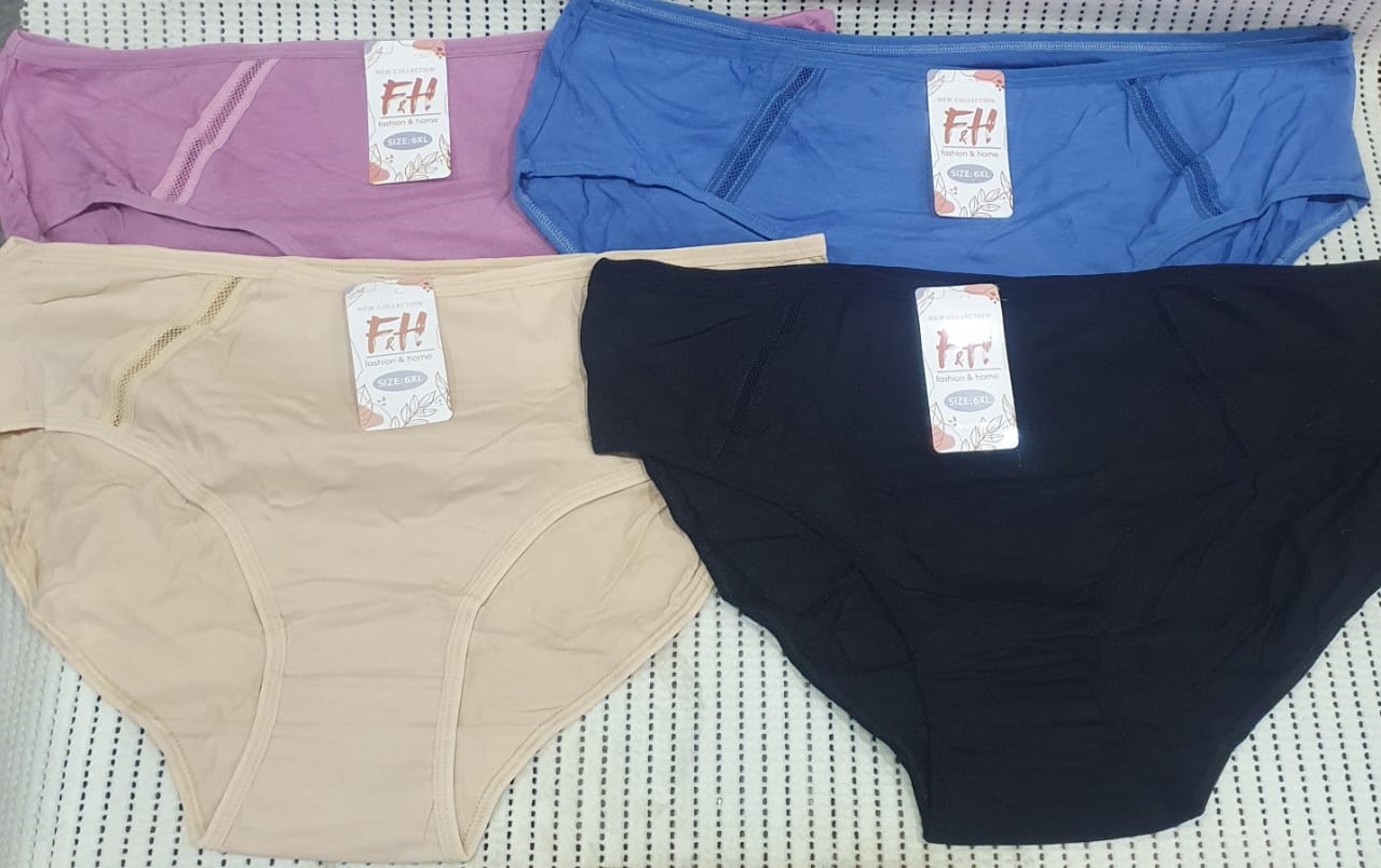 Трусы-слипы женские F&H, однотонные размер: 6XL, в ассортименте