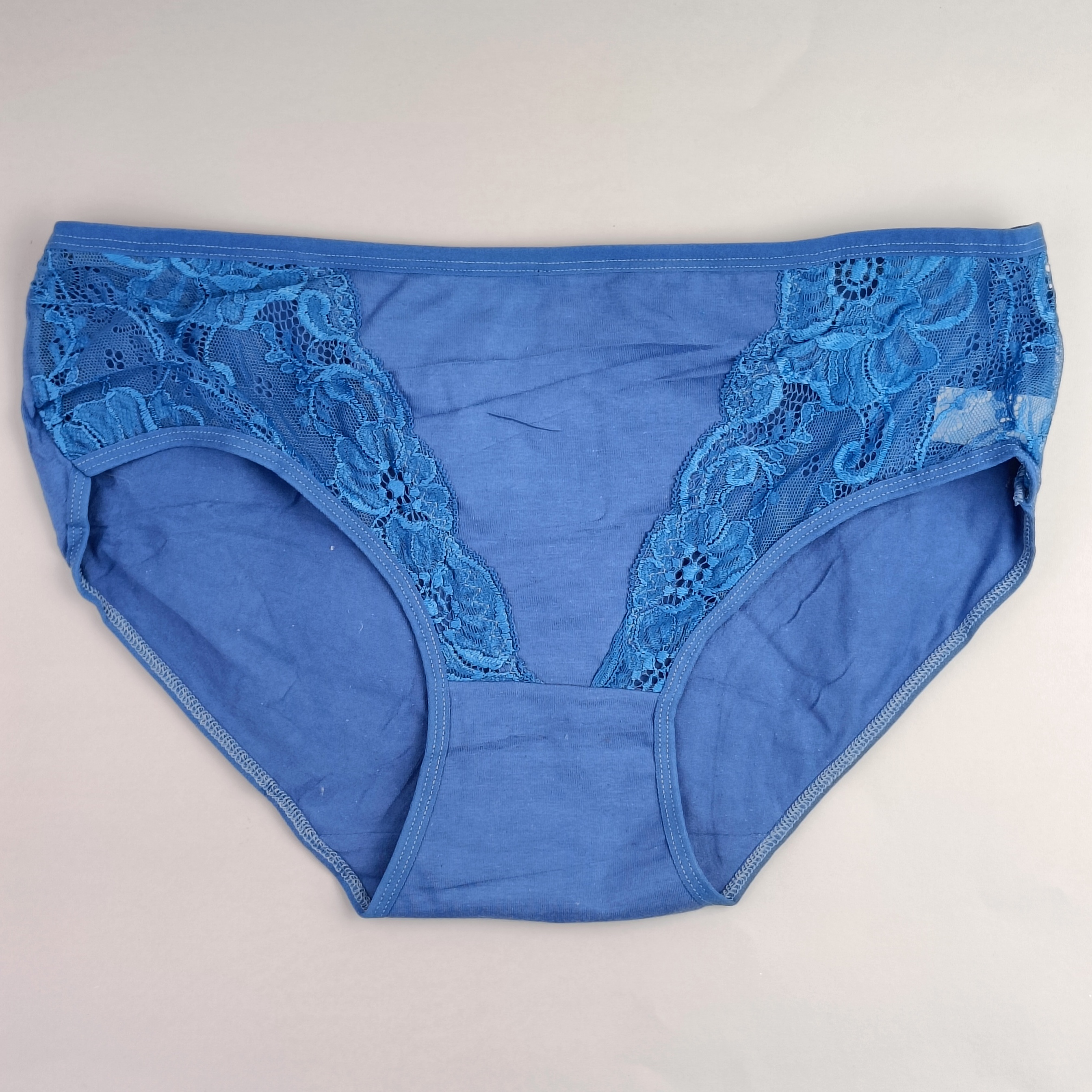 Трусы-слипы женские F&H, однотонные, с кружевами, размер: 5XL, в ассортименте