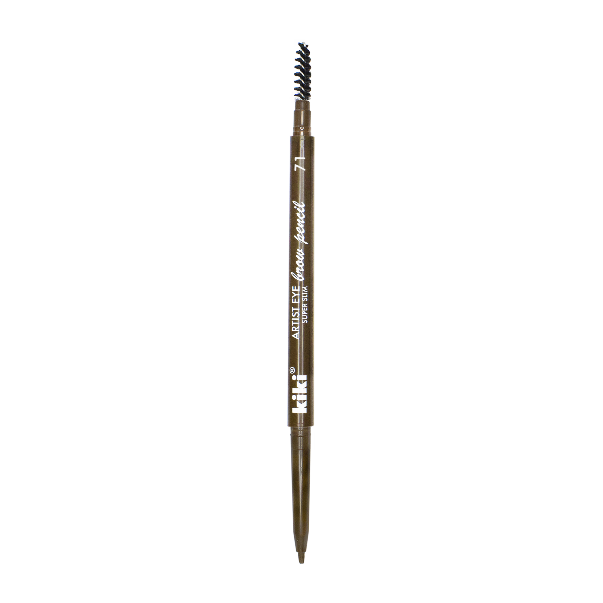 Карандаш для бровей Kiki Artist Eye super slim, тон: 71 светло-коричневый, 1г