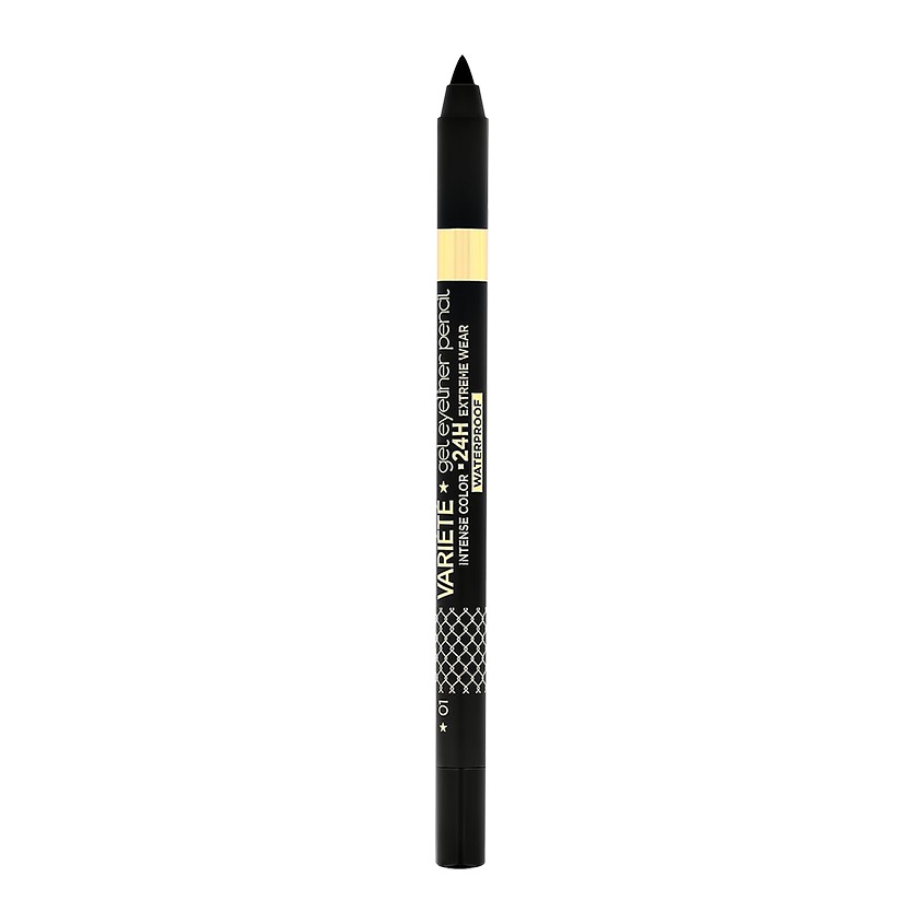 Карандаш для глаз Eveline Cosmetics Variete гелевый 01 черный, 1 г.