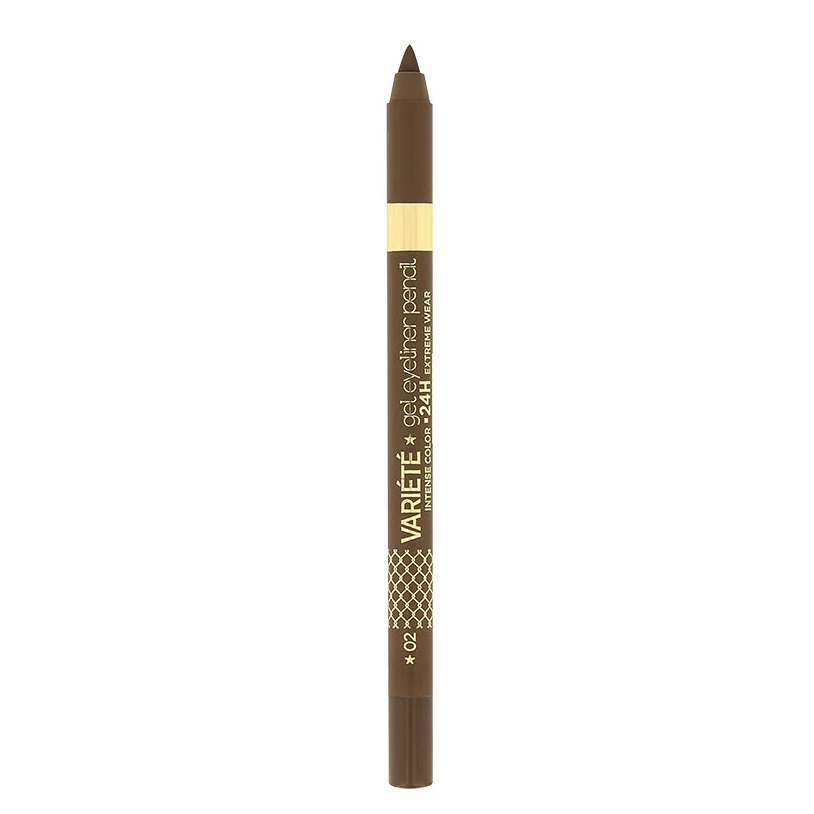 Карандаш для глаз Eveline Cosmetics Variete, гелевый, тон: 02 коричневый, 1г