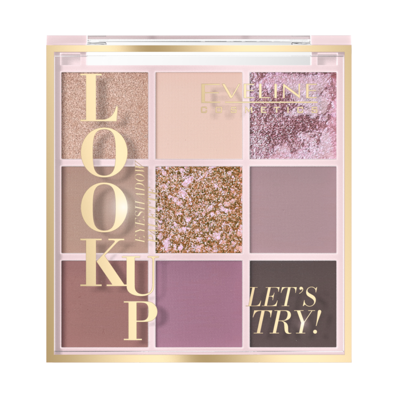Палетка теней для век Eveline Cosmetics Look Up Let's try!, 9 тонов