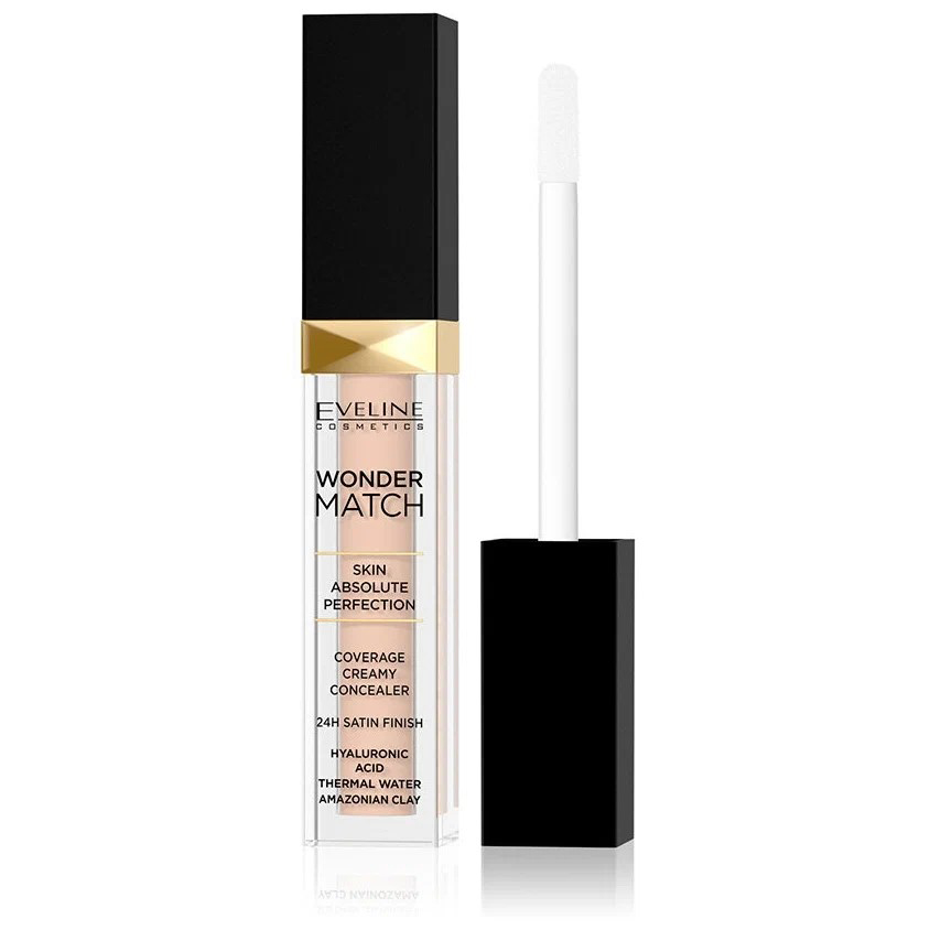 Консилер Eveline Cosmetics Wonder Match, кремовый, тон: 015 натуральный, 7мл