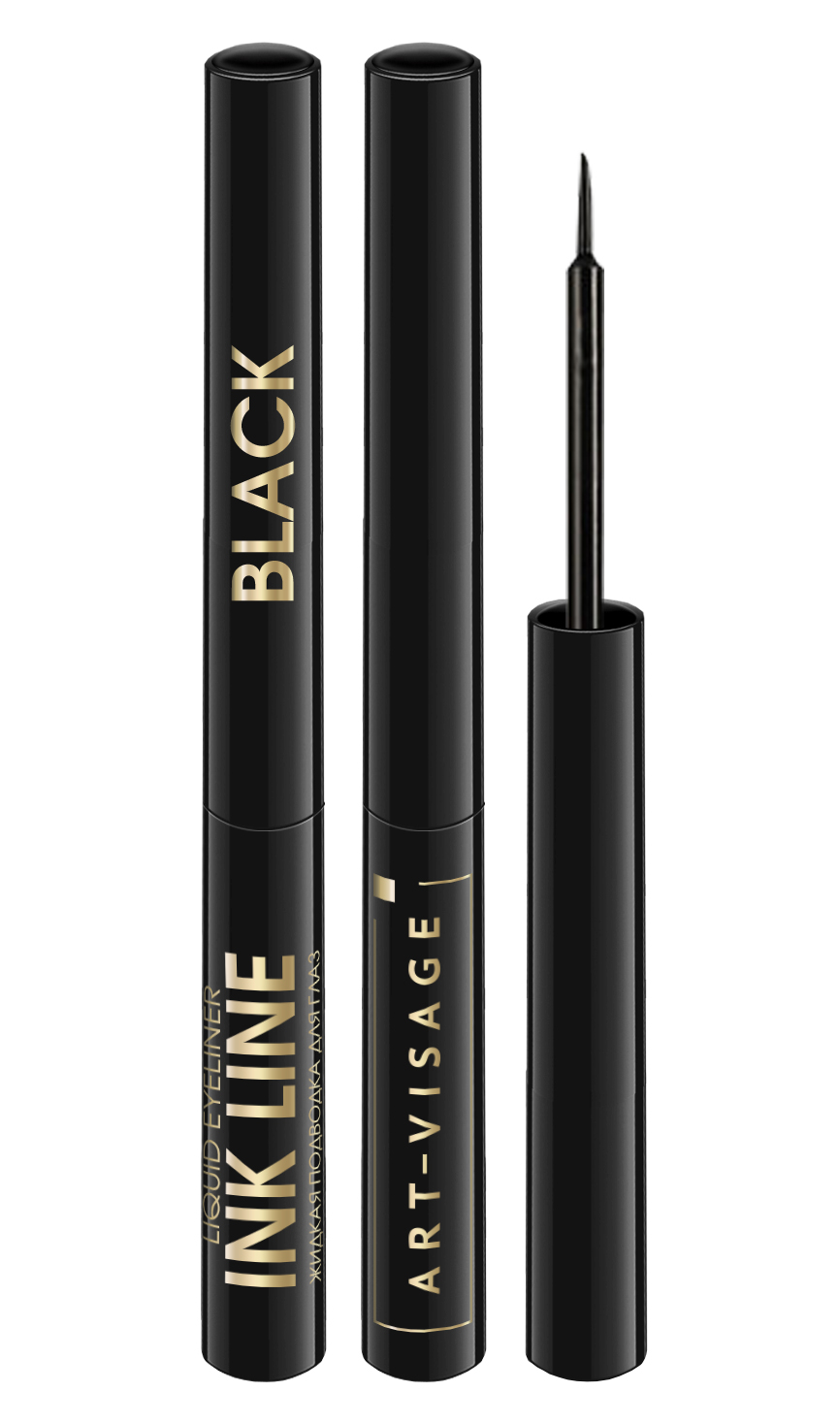 Art-Visage подводка для глаз жидкая INK Line с кистью черная
