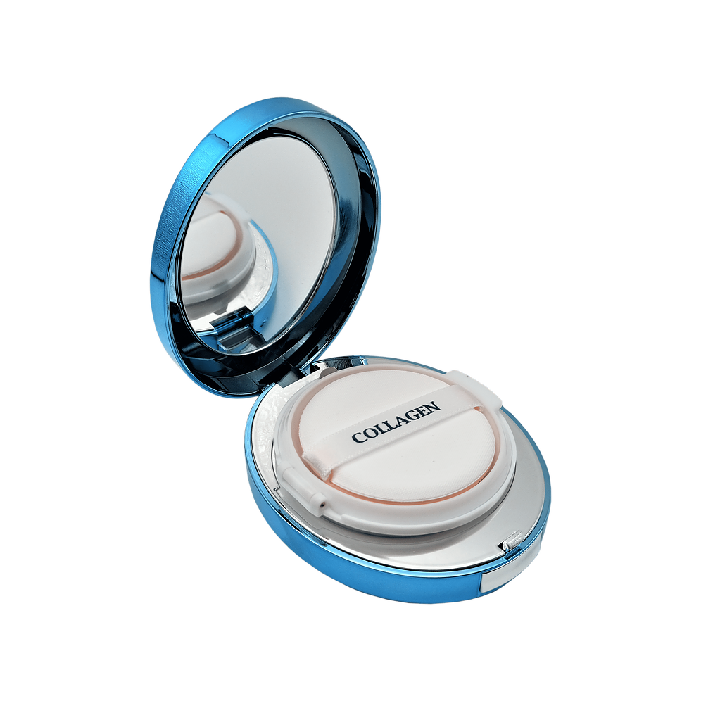 Тональная основа-кушон для лица Enough Сollagen aqua air cushion, с коллагеном, увлажняющая, SPF 50, тон: 21 Natural Glo