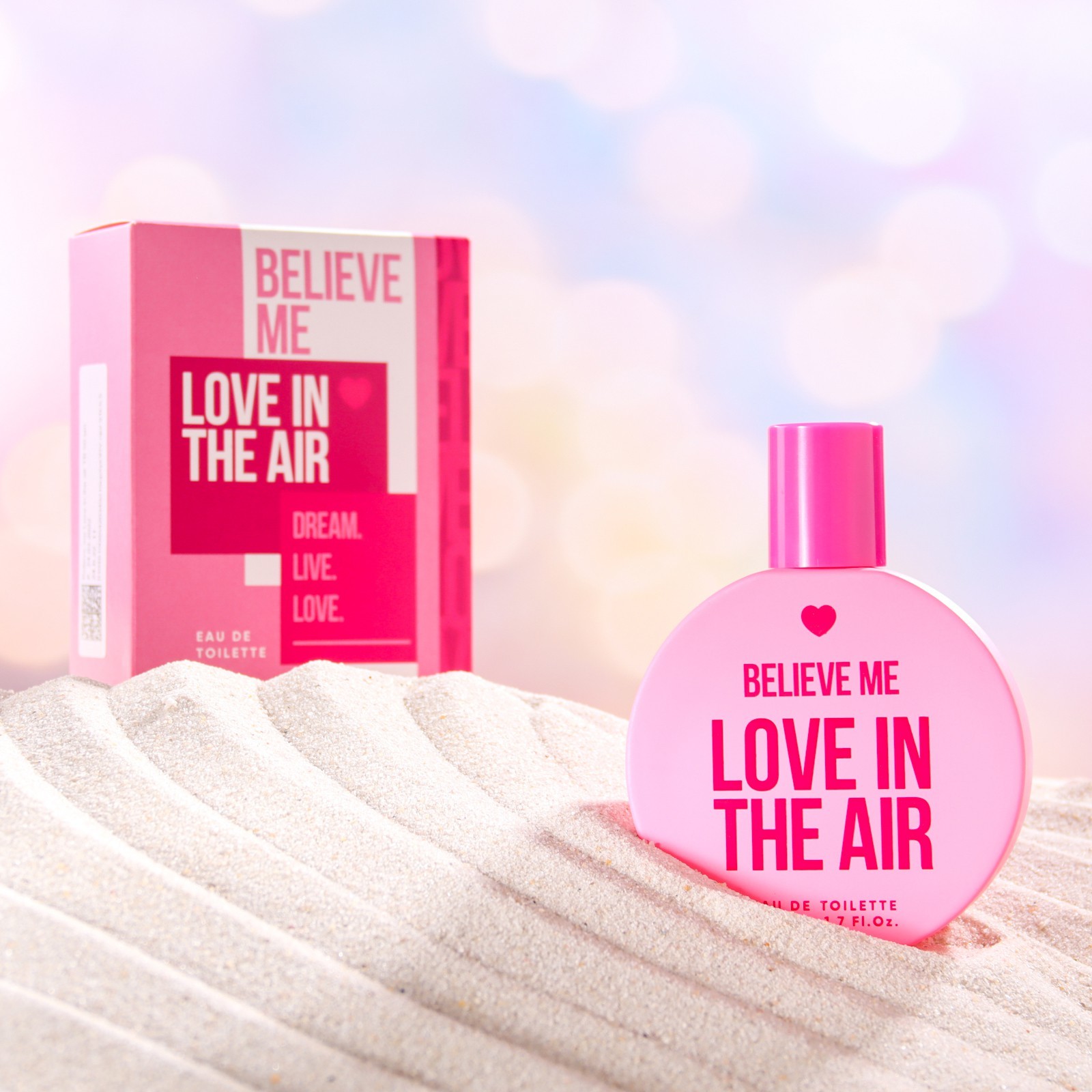 Туалетная вода женская You&World Believe Me Love in the air, с ароматом малины, 50мл