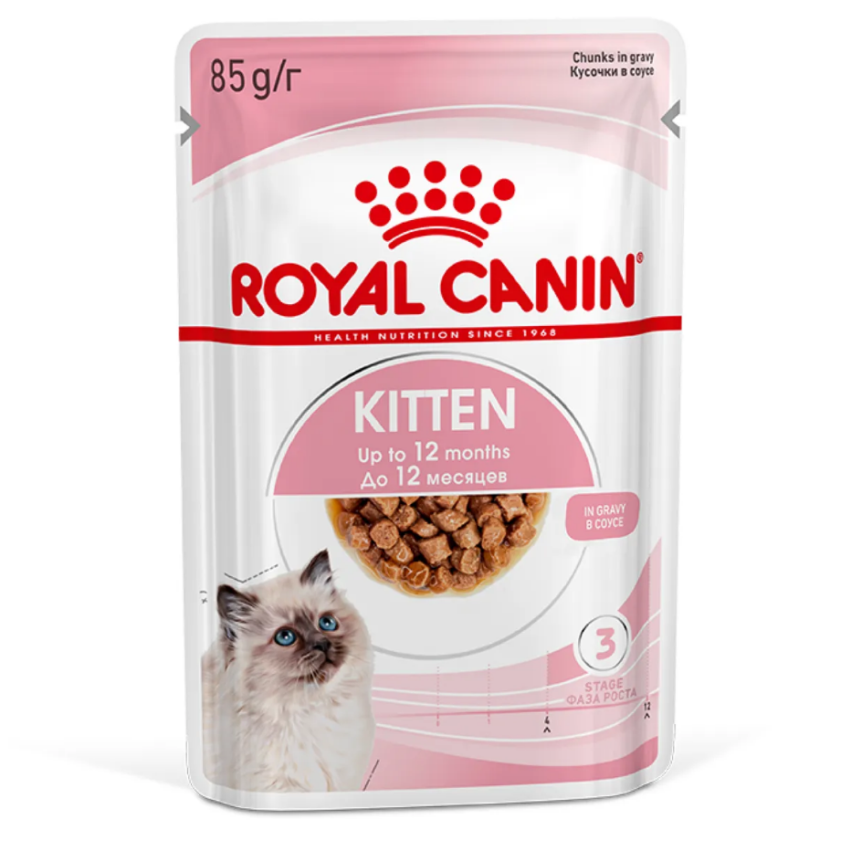 Влажный корм для кошек Royal Canin 85г для котят до 12 месяцев, соус