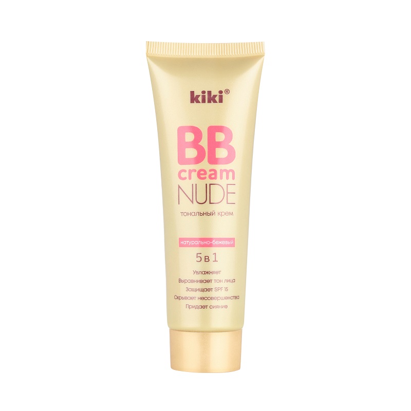 Тональный BB крем для лица Kiki Nude, тон: 02 натурально-бежевый, 40мл