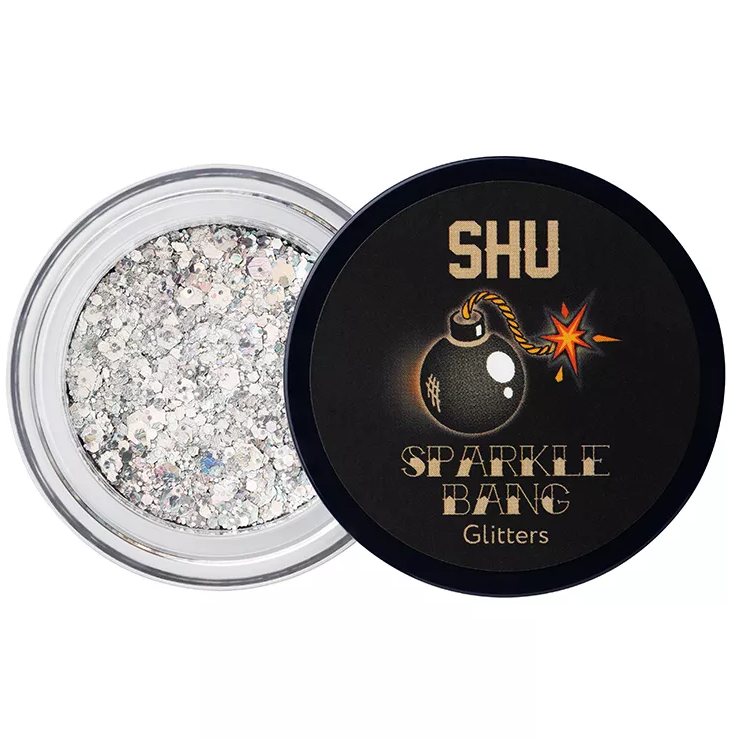 Глиттер для лица и тела Shu Sparkle Bang, тон: 134 серебряный, 3г