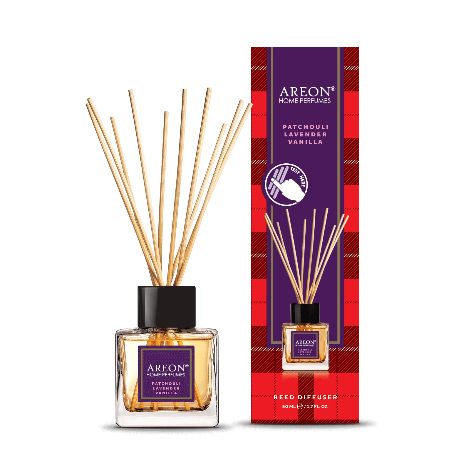 Ароматизатор воздуха Areon Tartan Patchouli Lavender Vanilla, 50мл