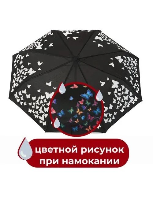 Зонт женский Raindrops, автомат, проявляющийся рисунок, в ассортименте 1 шт