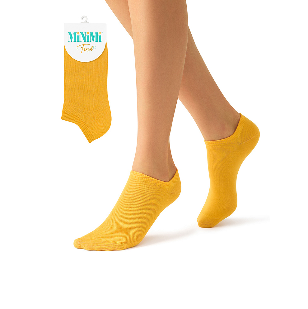 Носки женские укороченные Minimi Fresh, цвет: Giallo, размер: 39-41