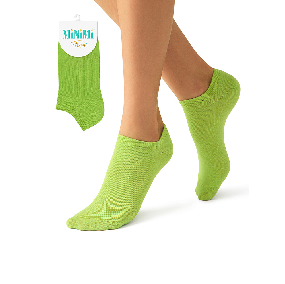 Носки женские укороченные Minimi Fresh, цвет: Verde, размер: 39-41
