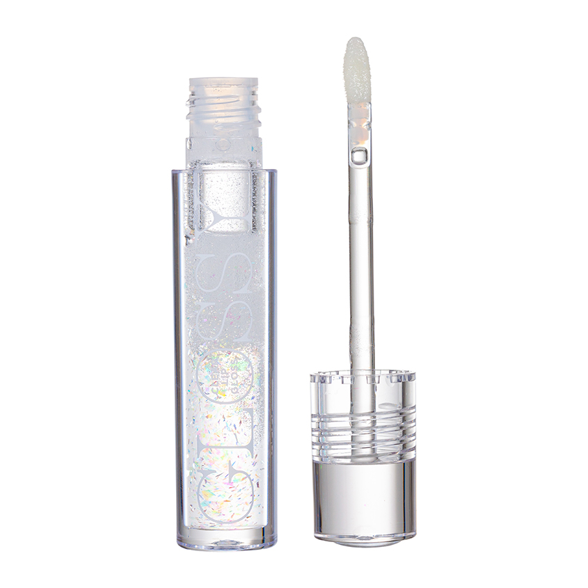 Блеск для губ Parisa Sparkly lip Gloss, тон 1: clear, 4мл