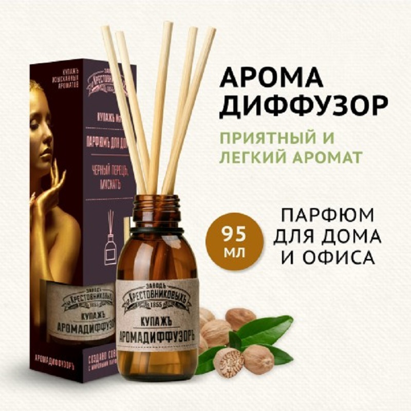 Аромадиффузор Парфюм для дома ЗБК Купажъ N3 Черный перецъ, мускатъ 97мл