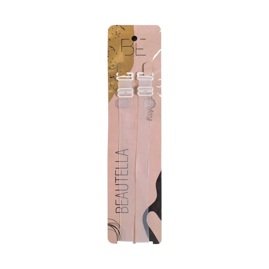 Силиконовые бретельки Beautella, полупрозрачные, ширина: 1,5см